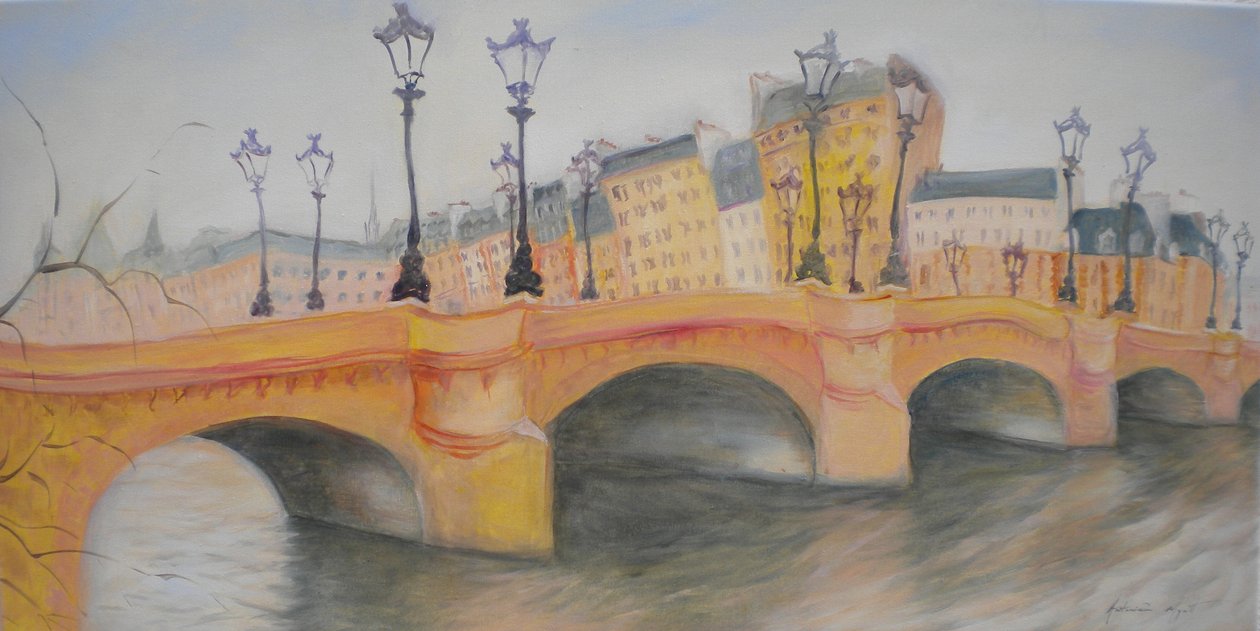Pont Neuf und Île de la Cité, 2010 von Antonia Myatt