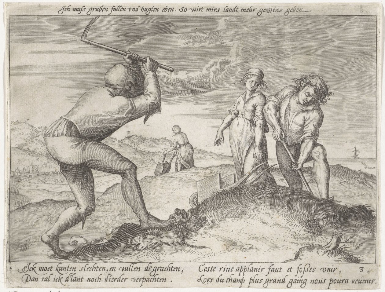Nivellierung des Landes von Antonie Wierix (II) (possibly)