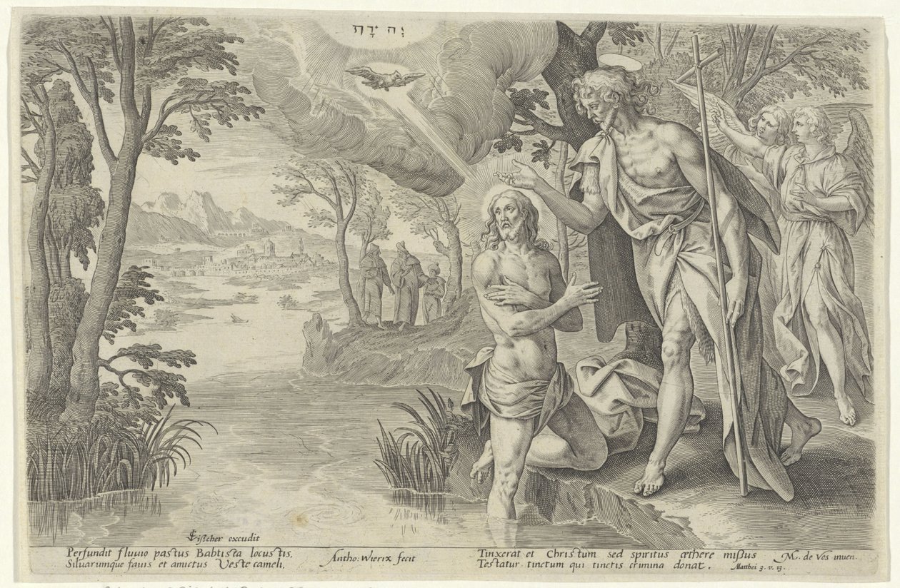 Taufe Christi von Antonie Wierix (II)