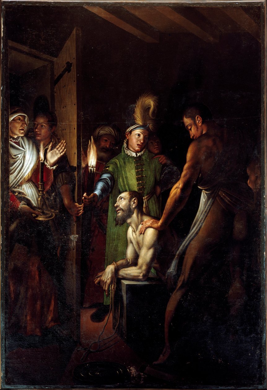 Die Enthauptung von Johannes dem Täufer. Gemälde von Antonio Campi (1524-1587) ca. 1571 Kirche San Paolo Converso in Mailand von Antonio Campi
