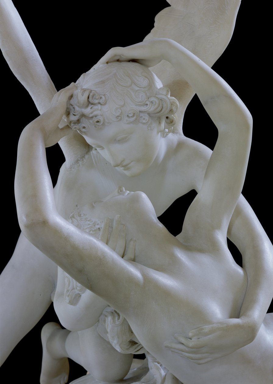 Psyche wird durch den Kuss des Amor wiederbelebt (Detail) von Antonio Canova