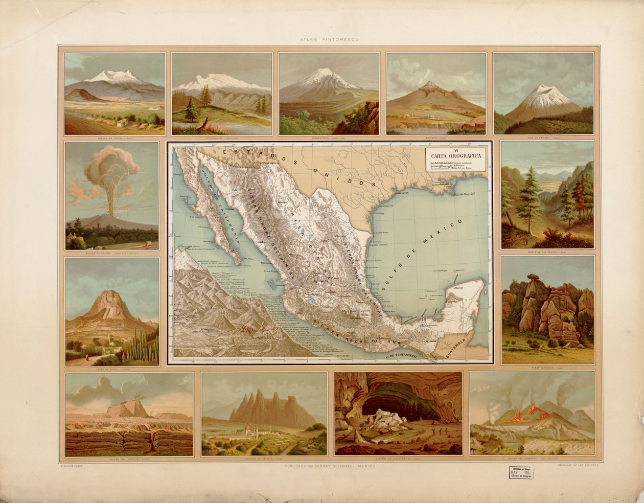 Atlas pintoresco é histórico de los Estados Unidos Mexicanos. LOC 2008621671-9 von Antonio García Cubas