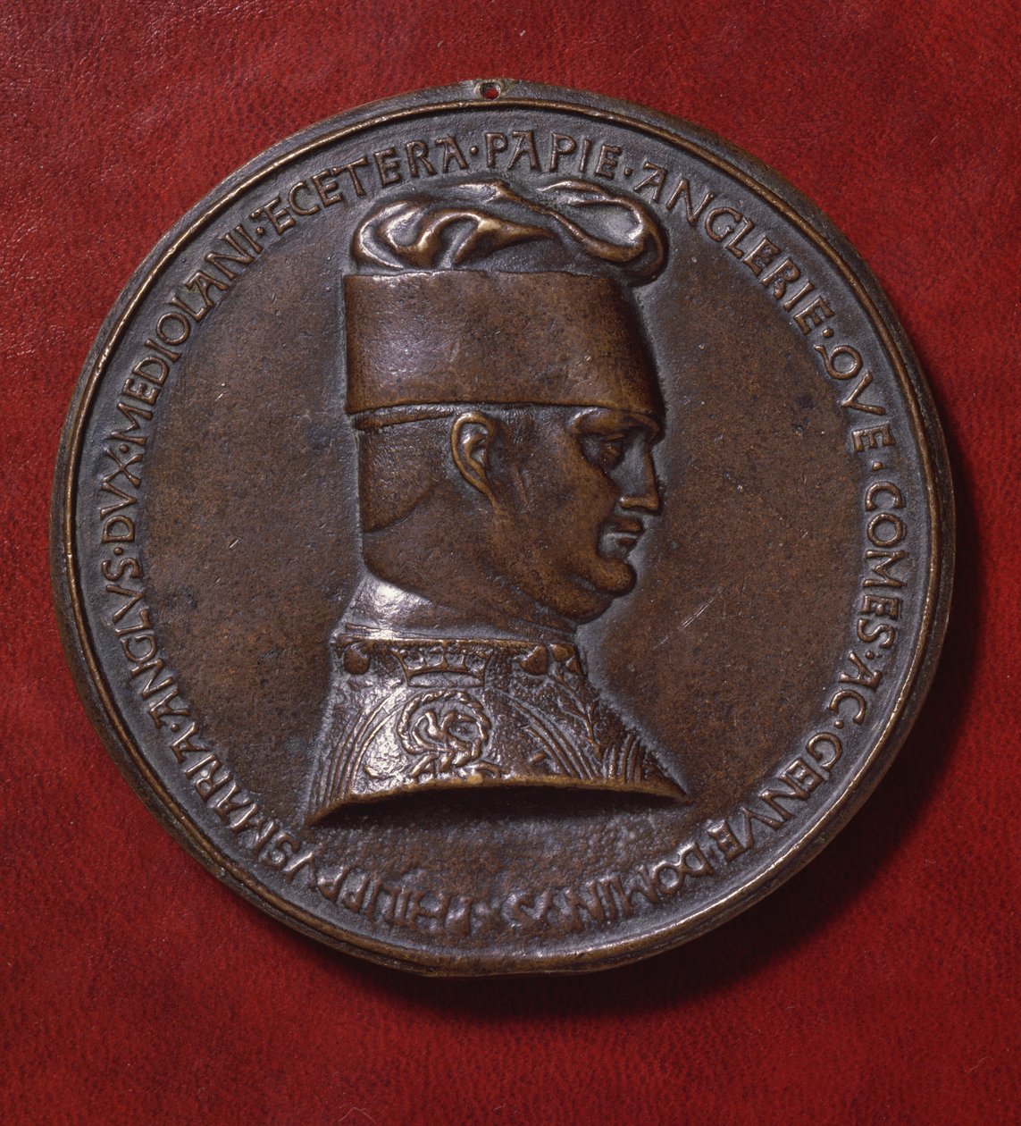 Bronzemedaille von Filippo Maria Visconti (1392-1447), Rückseite, entworfen 1441 von Antonio di Puccio Pisano, bekannt als Pisanello (ca. 1395-1455), Durchmesser 10,20 cm von Antonio Pisanello