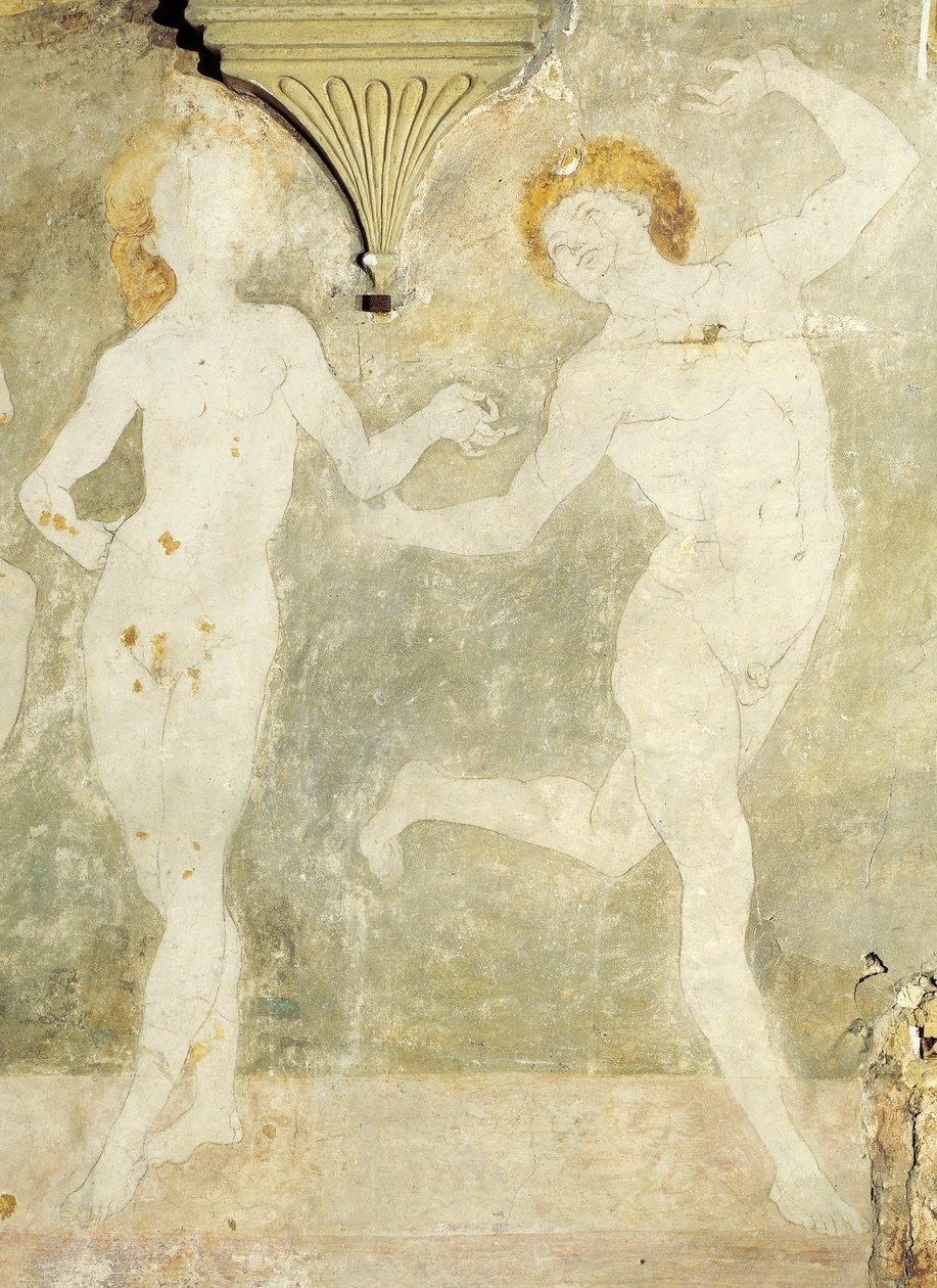Tanzender Akt (Detail) von Antonio Pollaiuolo