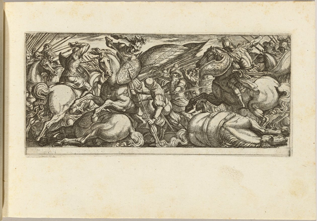 Schlacht zwischen Kavallerie und Infanterie von Antonio Tempesta