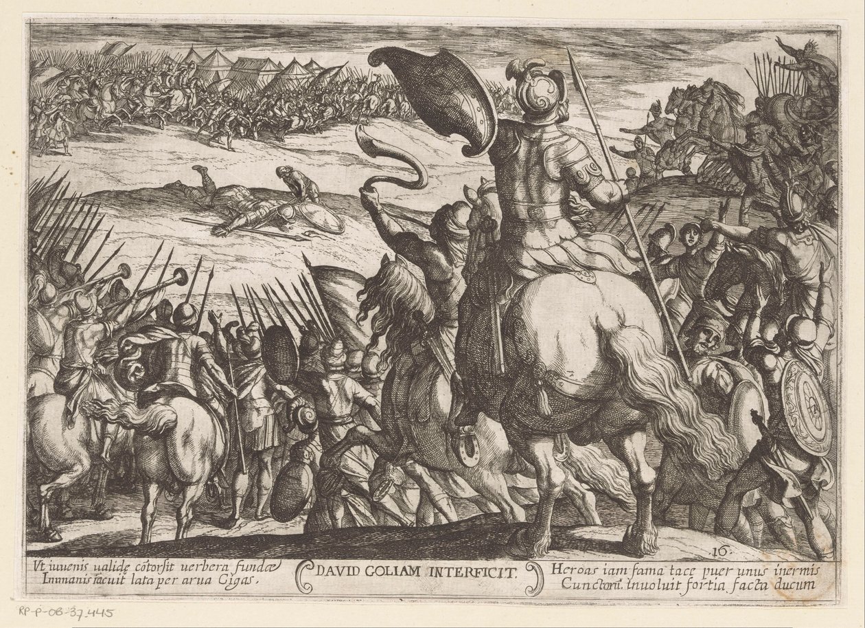 David tötet Goliath von Antonio Tempesta