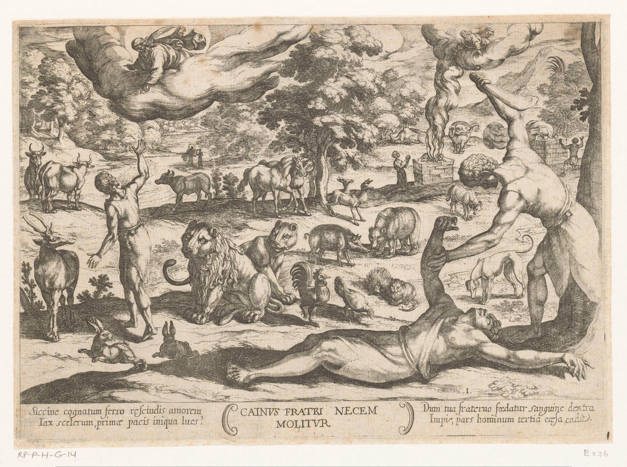 Kain tötet Abel von Antonio Tempesta