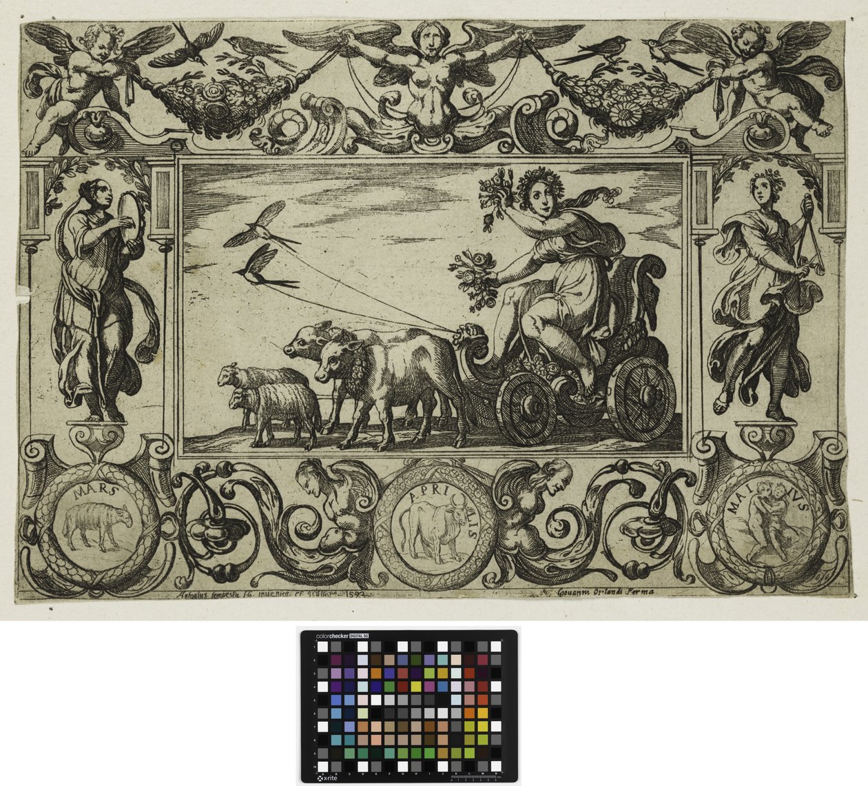 Die vier Jahreszeiten: Frühling, 1592 von Antonio Tempesta