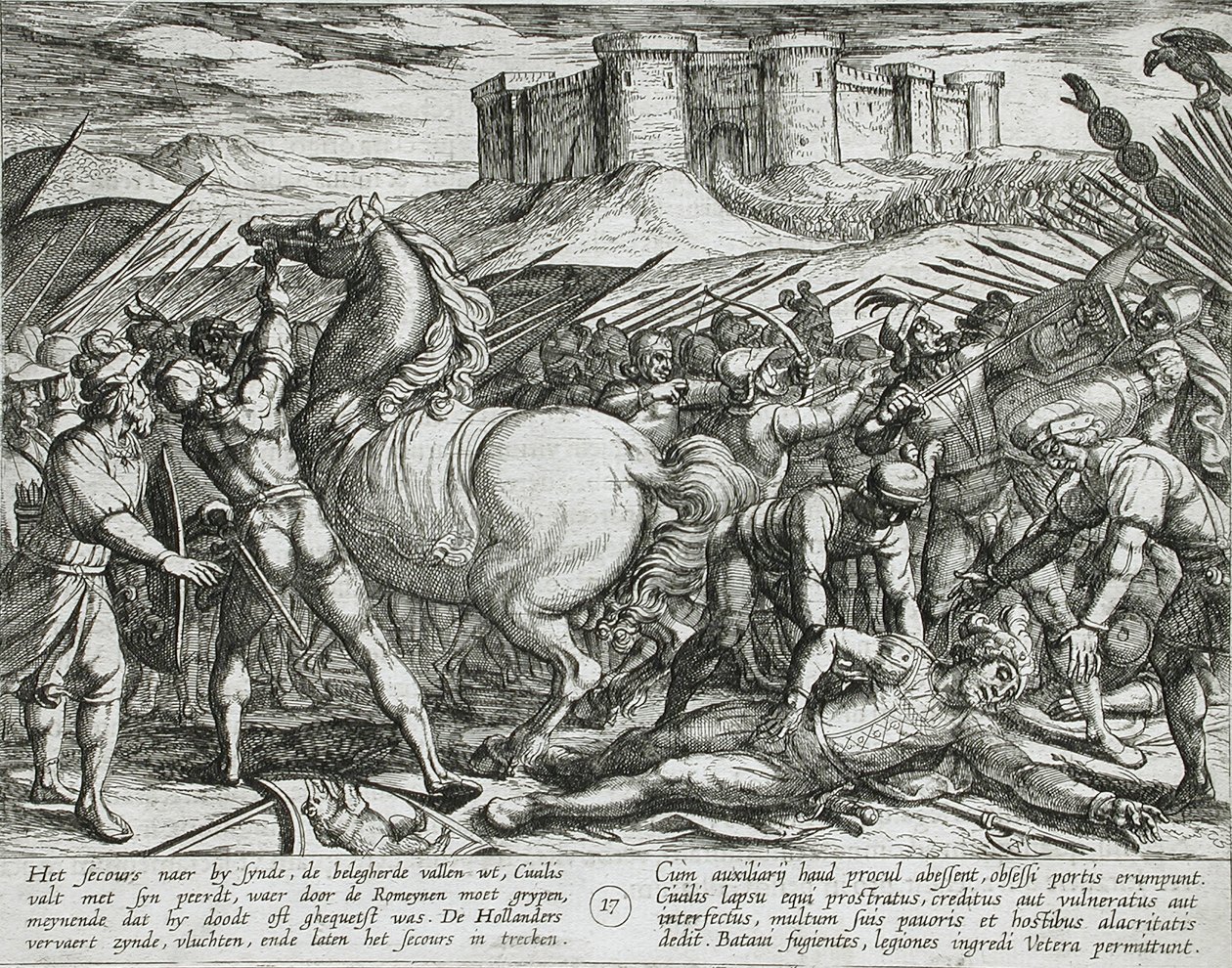 Die Römer werden durch Civilis