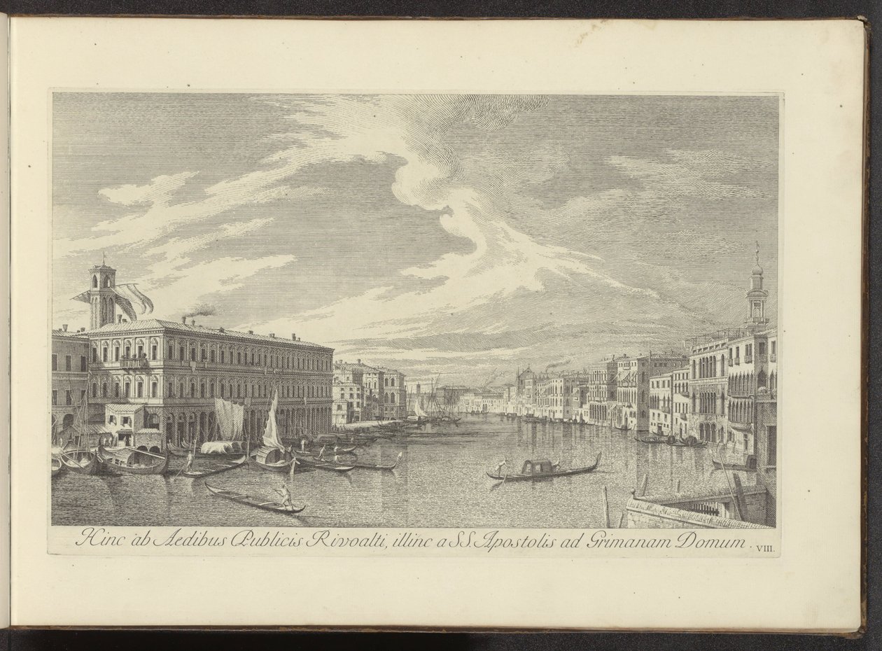 Ansicht des Canal Grande in Venedig von Antonio Visentini