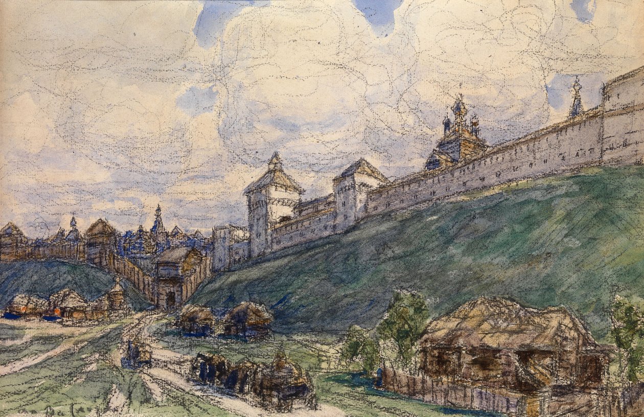 Serpukhov im 17. Jahrhundert von Apollinari Mikhailovich Vasnetsov