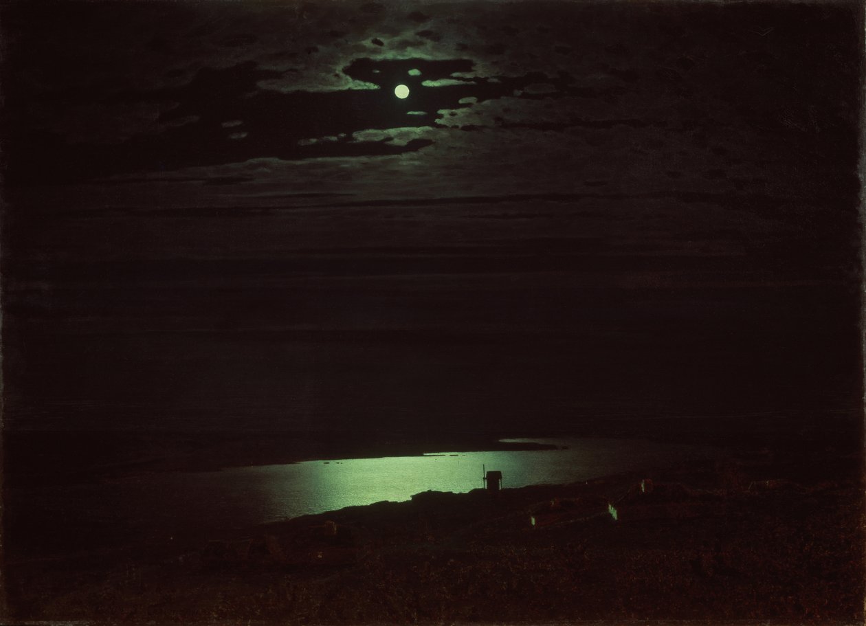 Mondnacht am Dnjepr, 1880 von Arkhip Ivanovich Kuindzhi