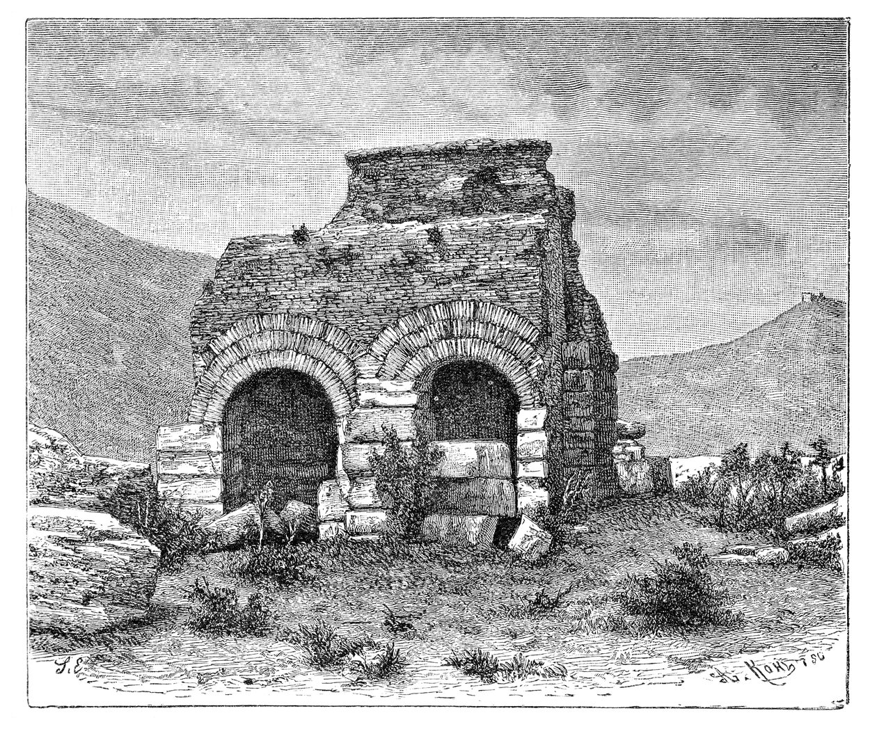 Das Gefängnis von St. Paul, Ephesus, Türkei, 1895 von Armand Kohl