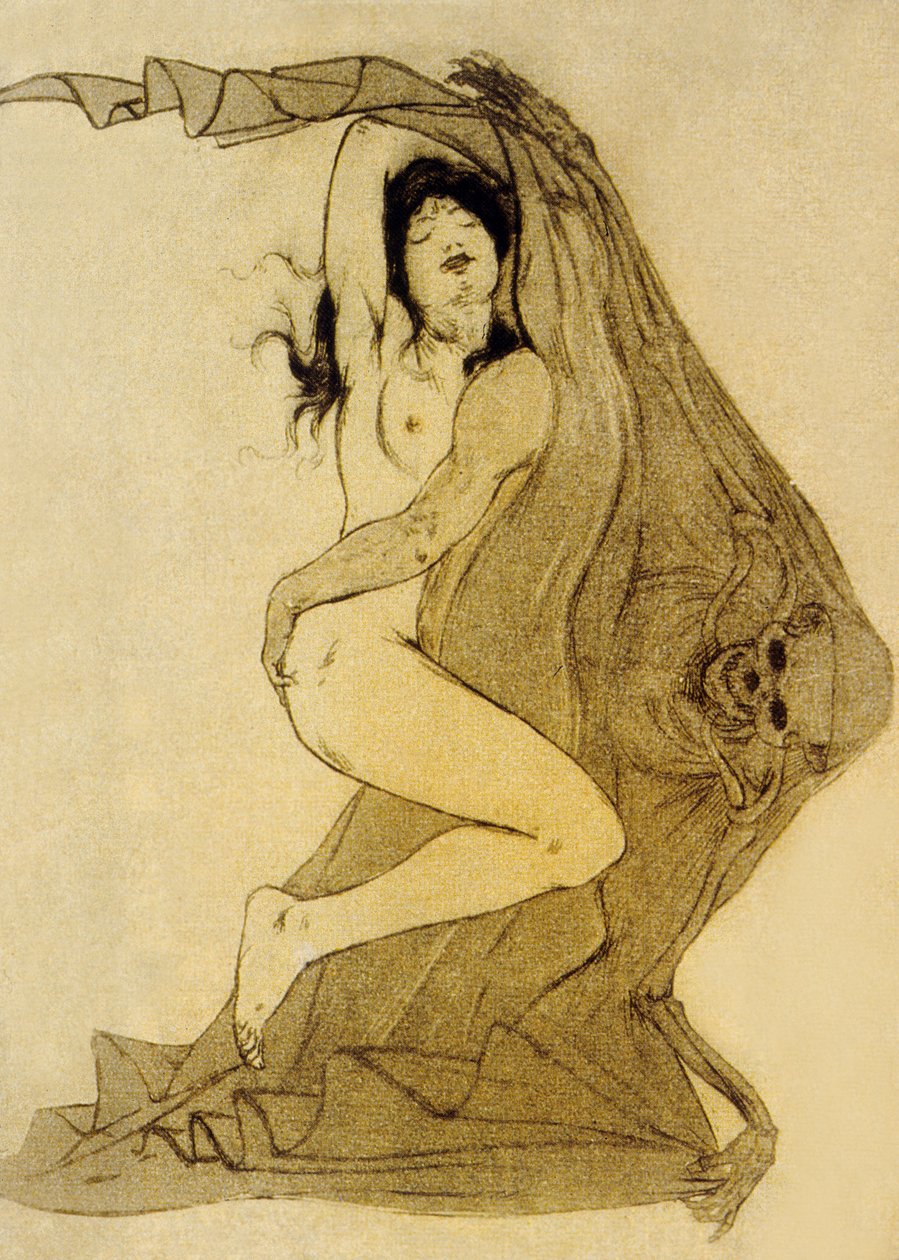 Illustration aus Les Fleurs du Mal, Gedichte von Charles Baudelaire, 1899 von Armand Rassenfosse