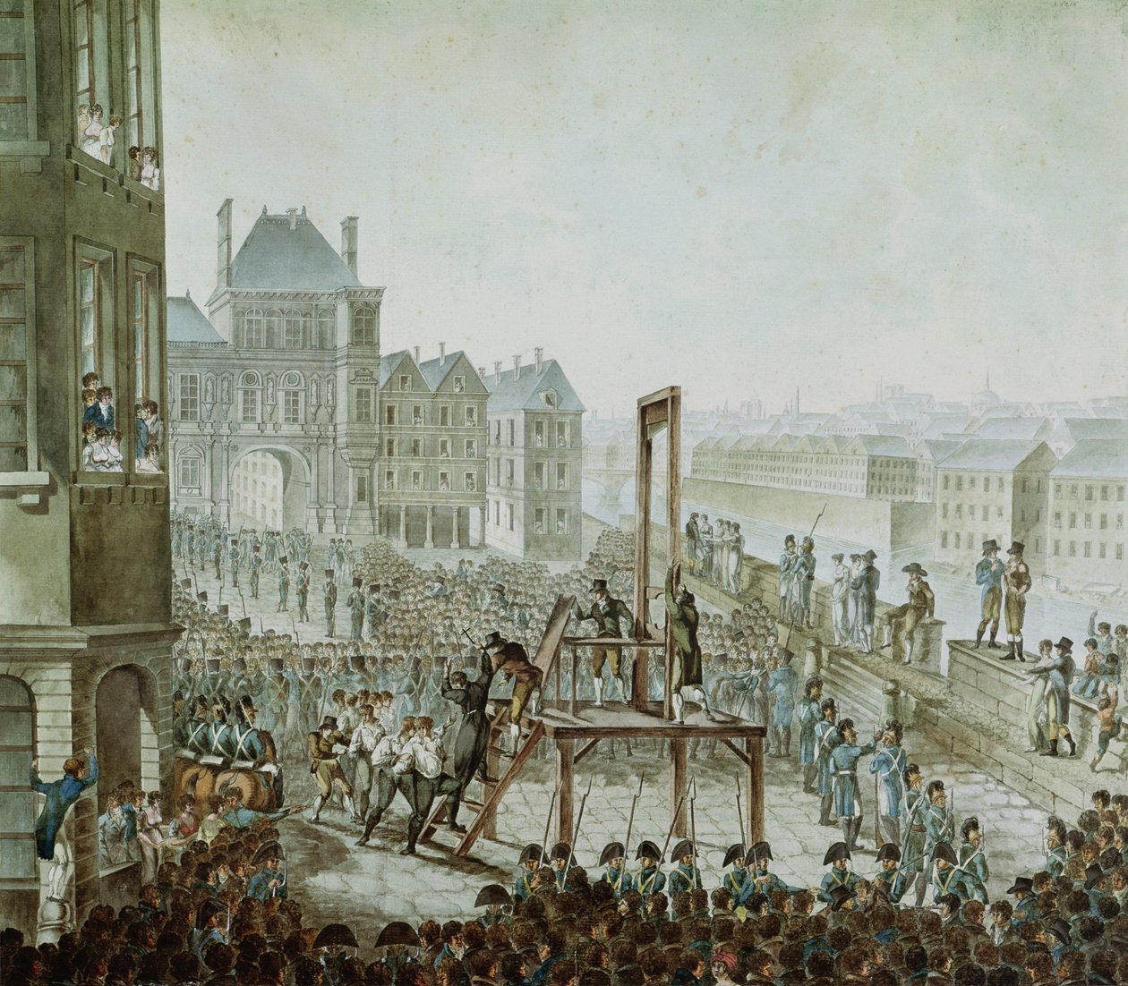 Die Hinrichtung von Georges Cadoudal (1771-1804) und seinen Komplizen, Place de Greve, 25. Juni 1804 von Armand de Polignac