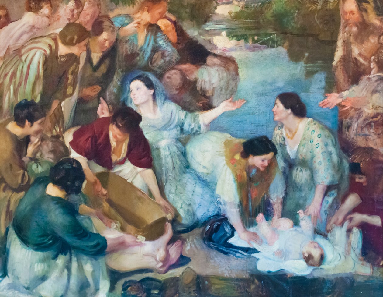 Moses aus den Wassern gerettet von Armando Spadini