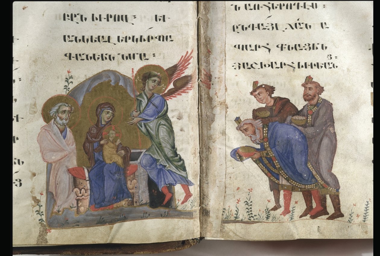 Das Evangelium nach den vier Evangelisten, Kilikien, 2. Hälfte des 13. Jahrhunderts von Armenian School