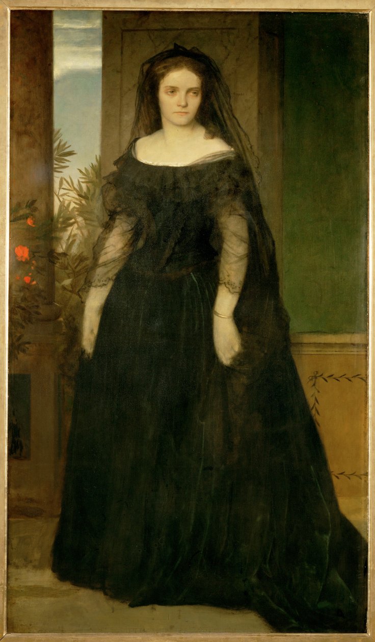 Bildnis der Schauspielerin Fanny Janauschek von Arnold Böcklin