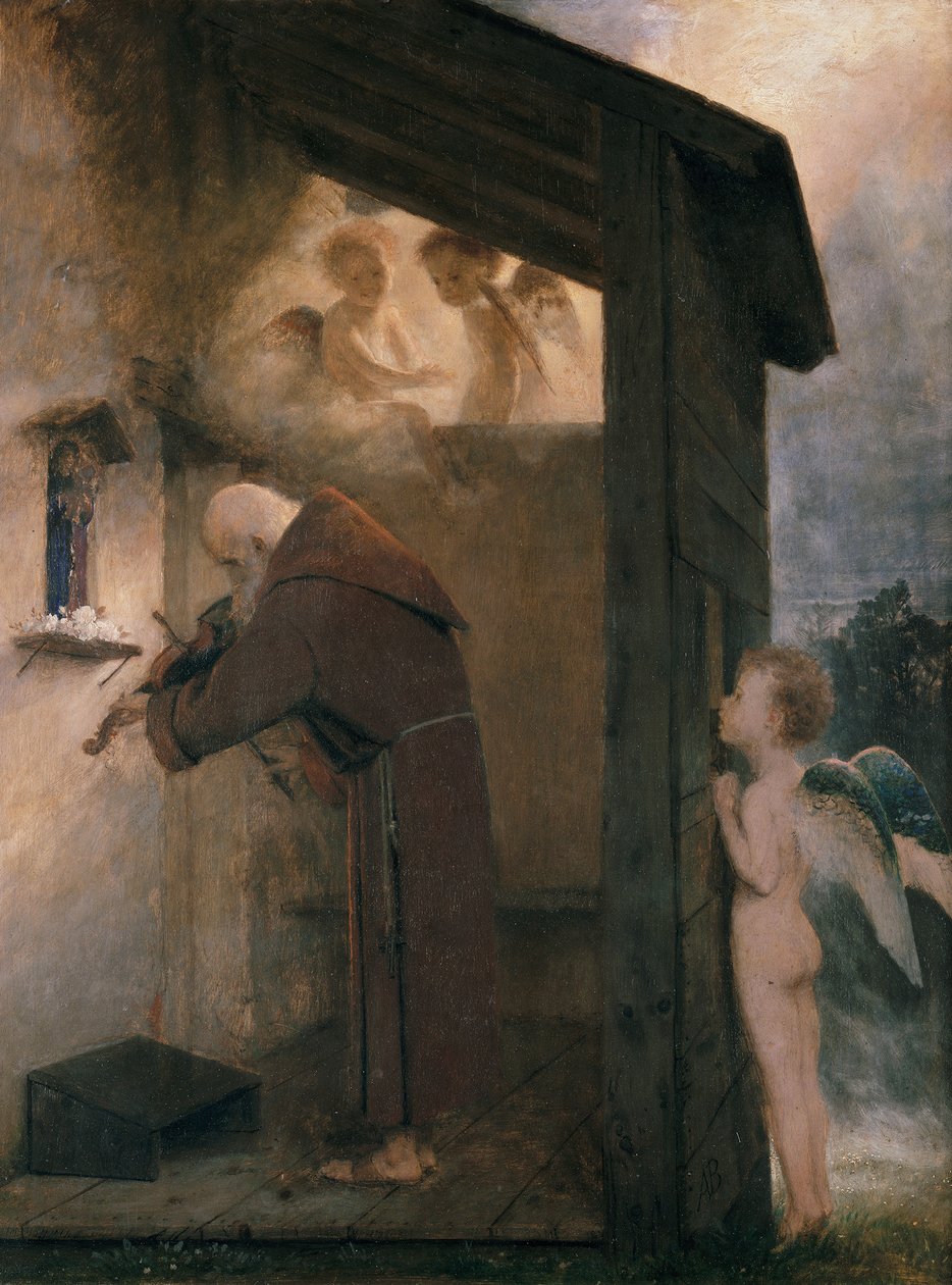 Der Einsiedler von Arnold Böcklin
