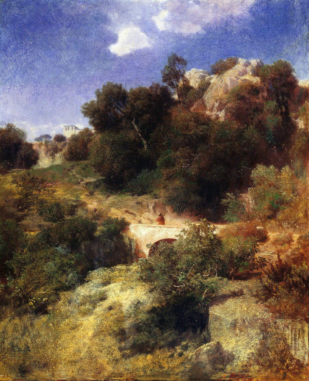 Römische Landschaft von Arnold Böcklin