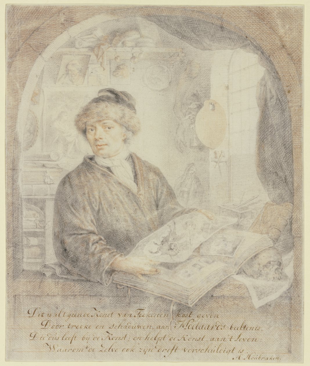 Bildnis des Kunsthändlers Jacob Moelaert von Arnold Houbraken