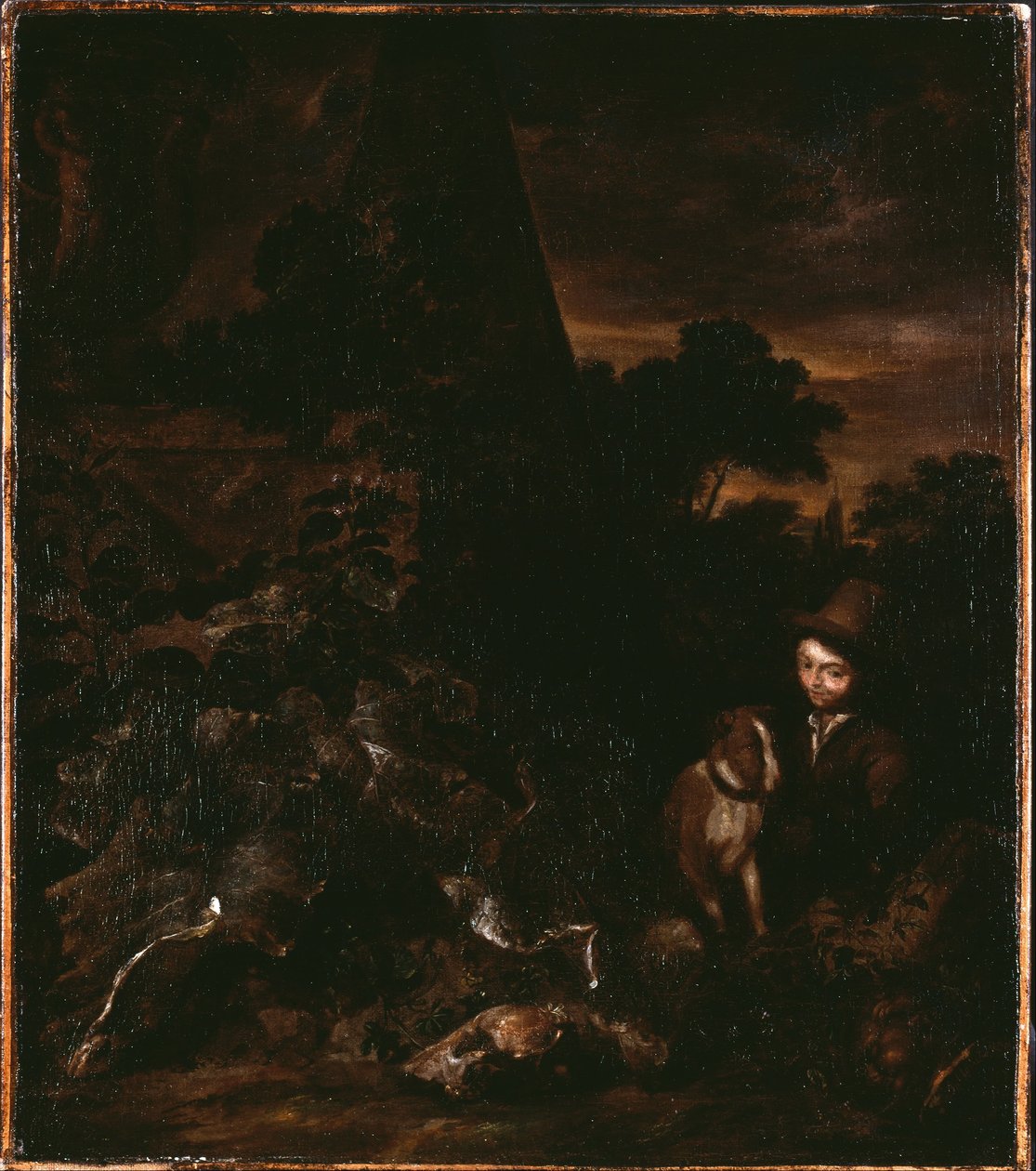 Landschaft mit Jäger von Arnold Houbraken