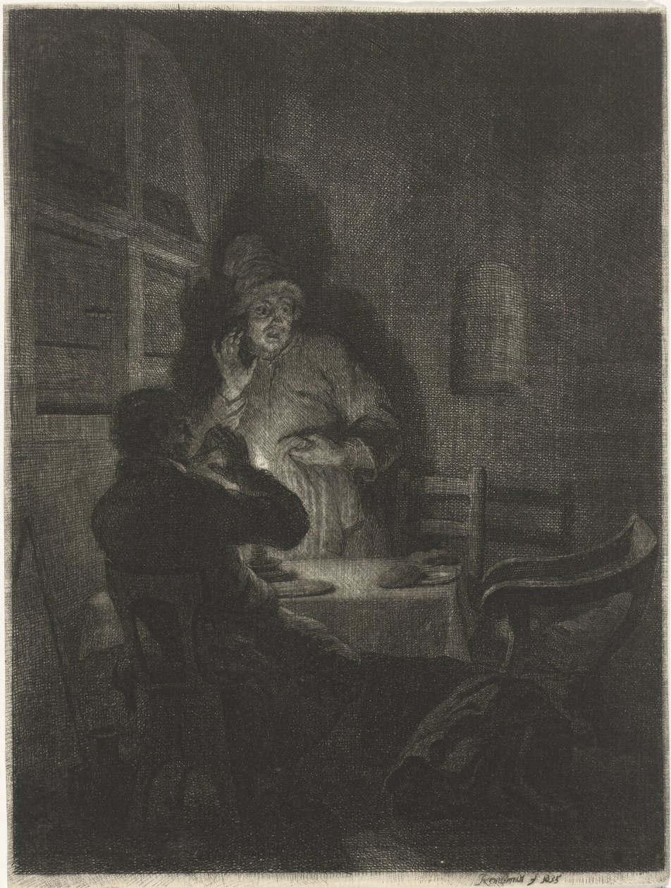 Mahlzeit in Emmaus von Arnold Houbraken