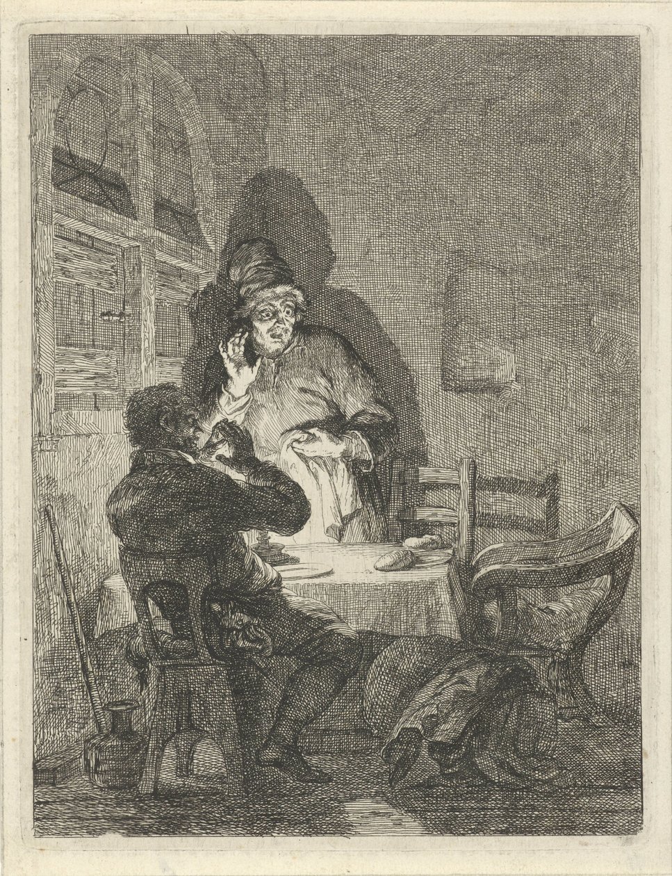 Mahlzeit in Emmaus von Arnold Houbraken