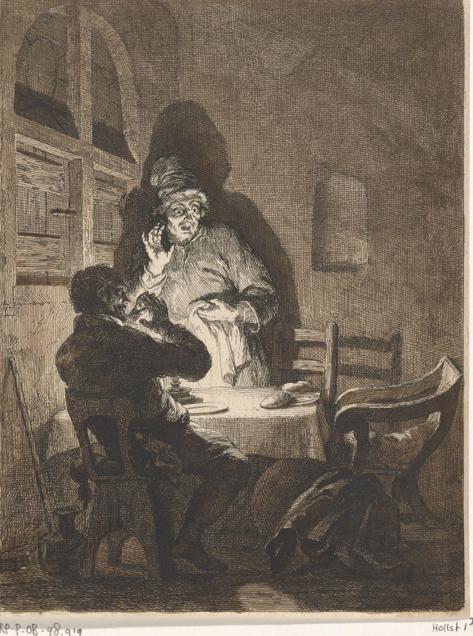 Mahlzeit in Emmaus von Arnold Houbraken