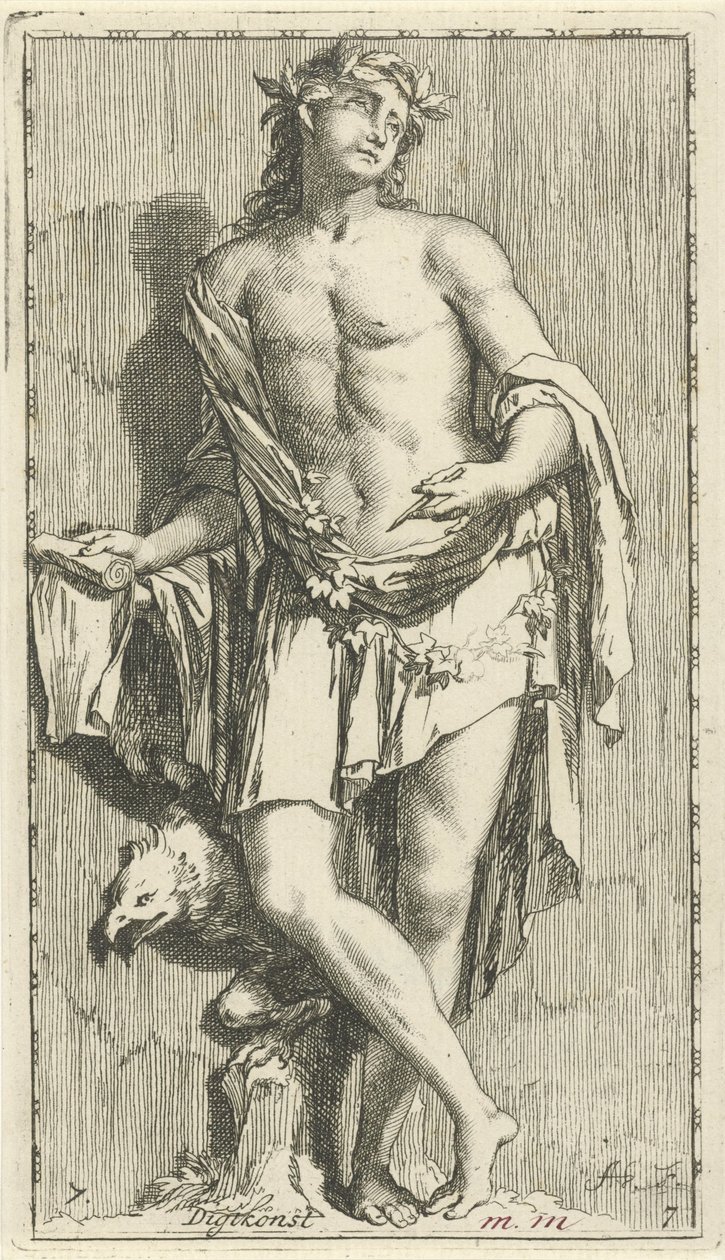 Personifikation der Dichtkunst (Digtkonst) von Arnold Houbraken