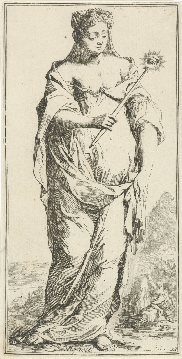 Personifikation der Züchtigkeit von Arnold Houbraken