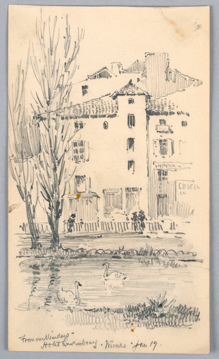 Hotel Luxembourg, Nîmes – Von unserem Fenster von Arnold William Brunner