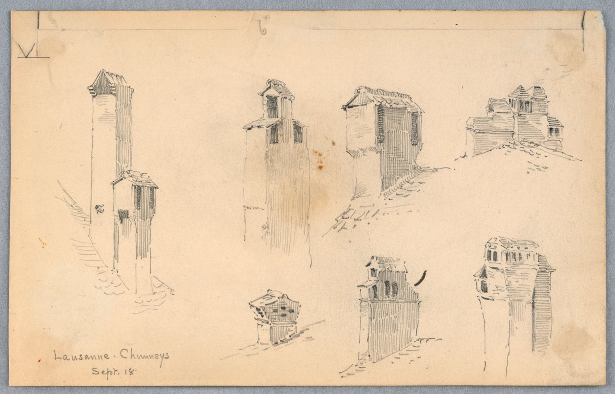Lausanne Schornsteine von Arnold William Brunner