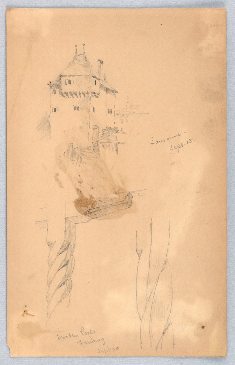 Skizzen in Lausanne von Arnold William Brunner