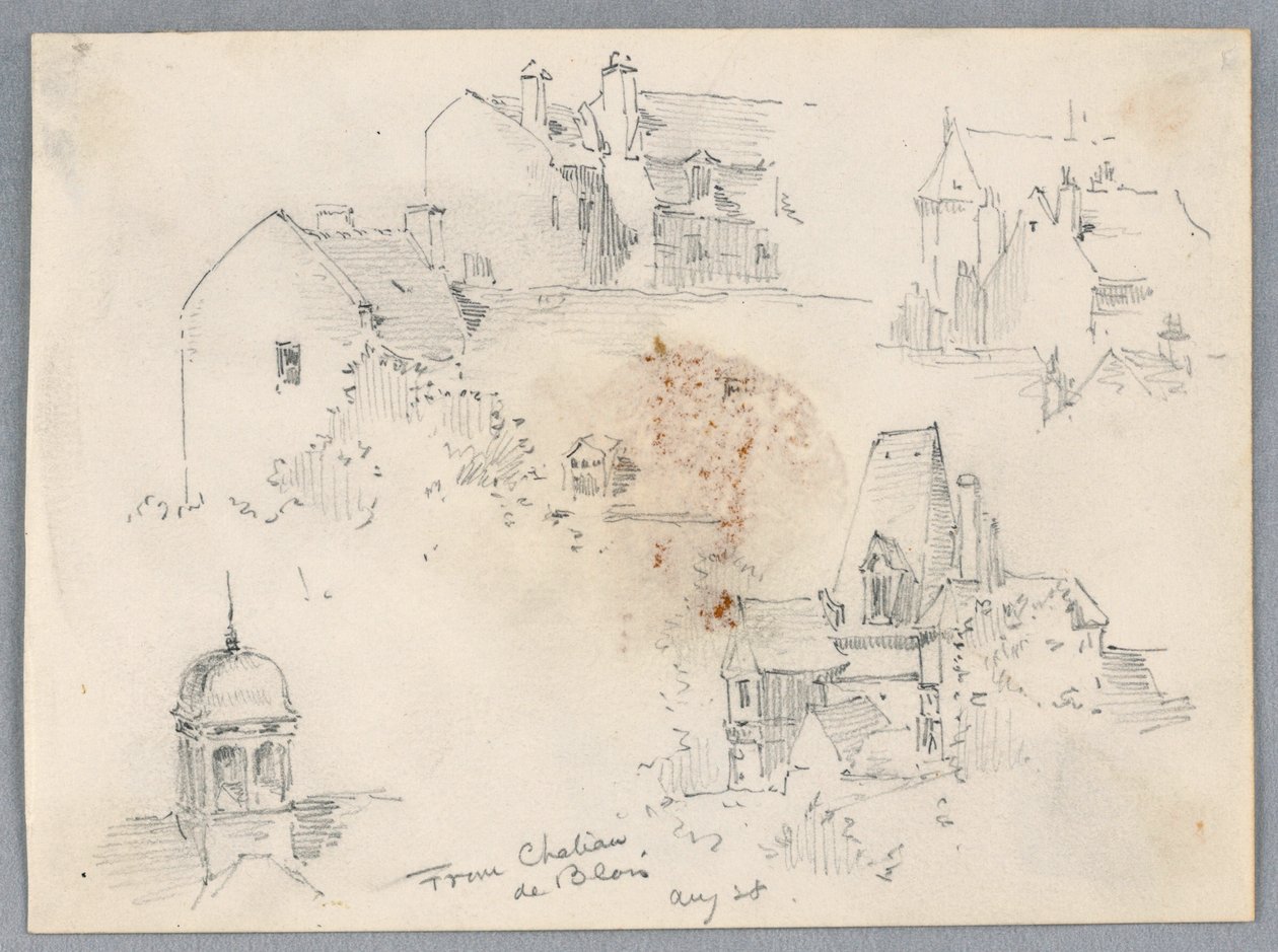 Skizzen vom Château de Blois von Arnold William Brunner