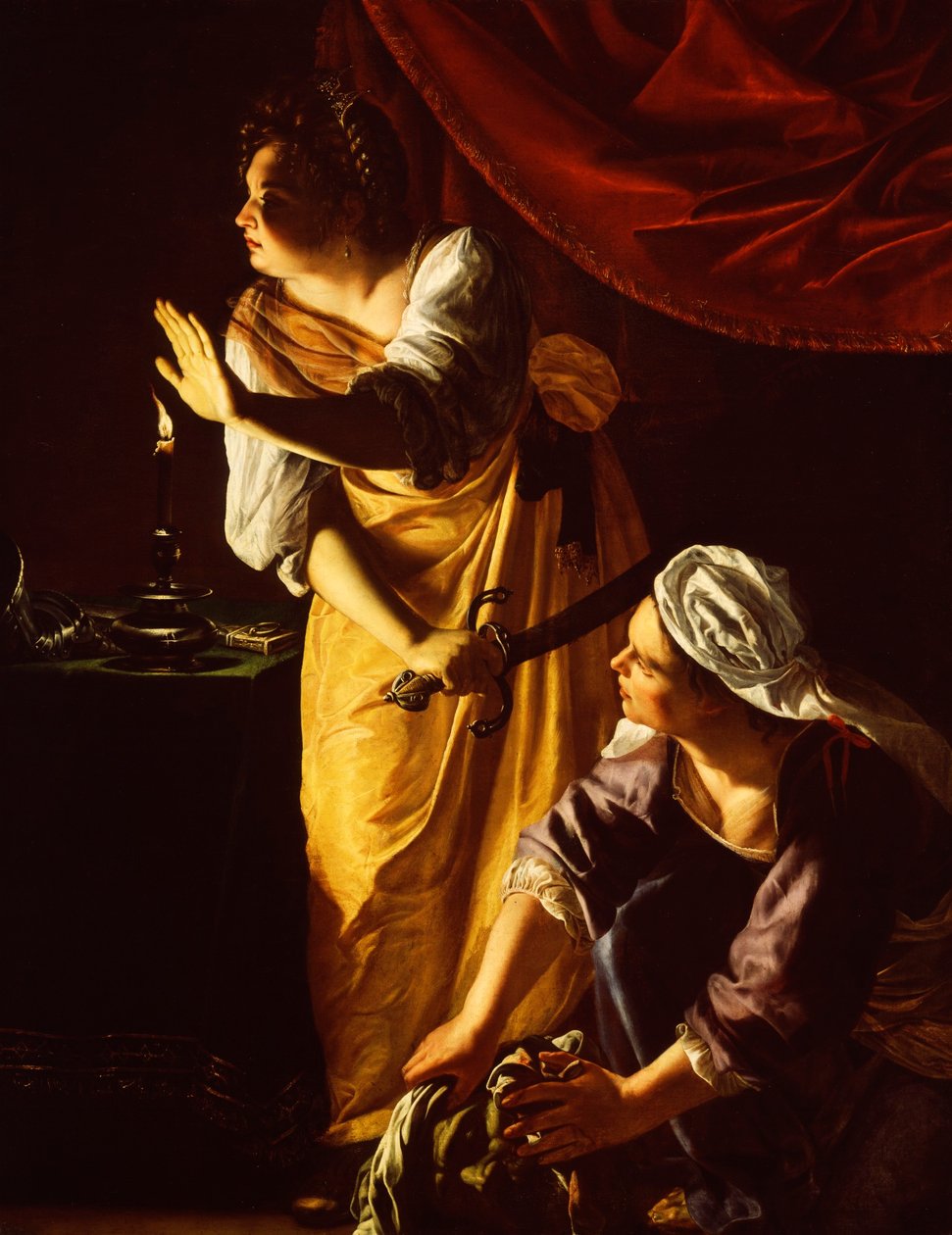 Judith und ihre Magd mit dem Kopf des Holofernes von Artemisia Gentileschi
