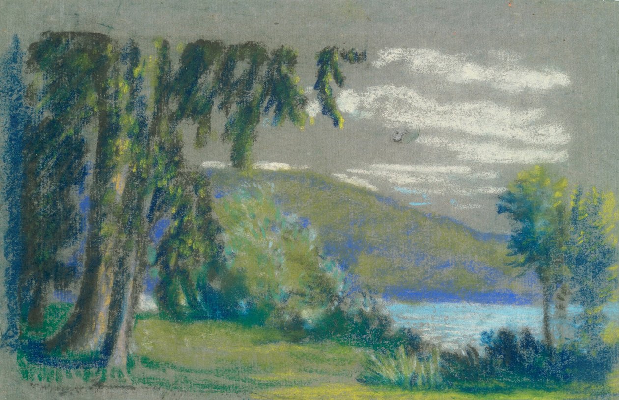 Landschaft aus dem Buch von A.B. Davies, Ausgabe -3, 50 von Arthur Bowen Davies