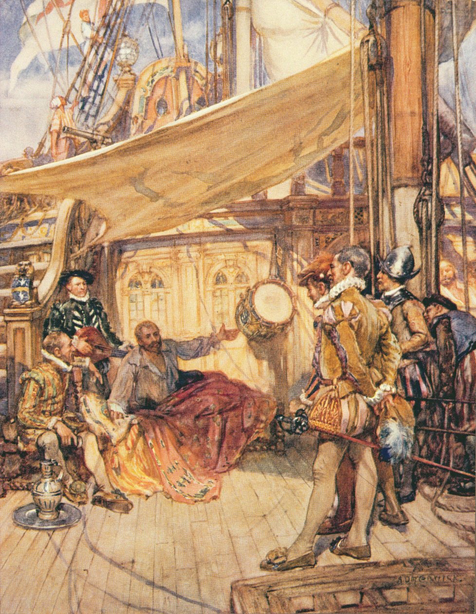 Drake's Drum, Illustration aus 'Drake's Drum and Other Songs of the Sea ...