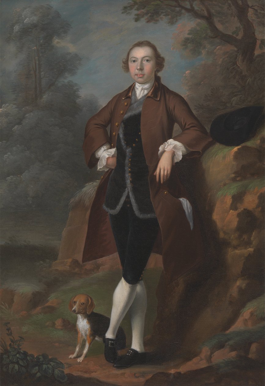 William Farington von Shawe Hall, Lancashire von Arthur Devis