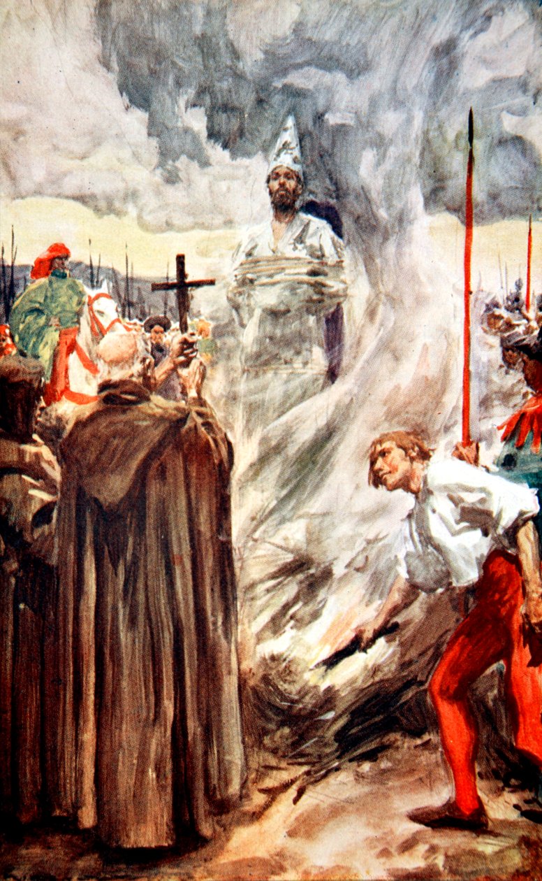 Die Verbrennung von Jan Hus, 6. Juli 1415 von Arthur C Michael