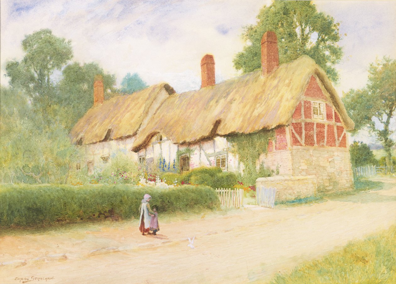 Ann Hathaways Cottage von Arthur Claude Strachan