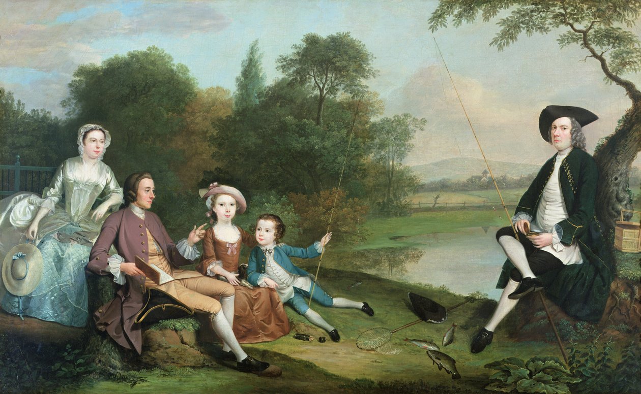 Eine Familie von Anglern von Arthur Devis