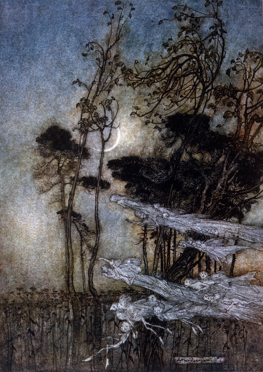 Illustration von Arthur Rackham für Ein Sommernachtstraum von William Shakespeare von Arthur Rackham