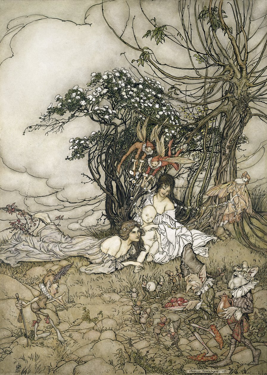 Der Wechselbalg, 1905 von Arthur Rackham