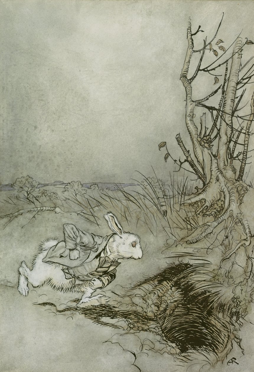 Das weiße Kaninchen, Illustration aus 