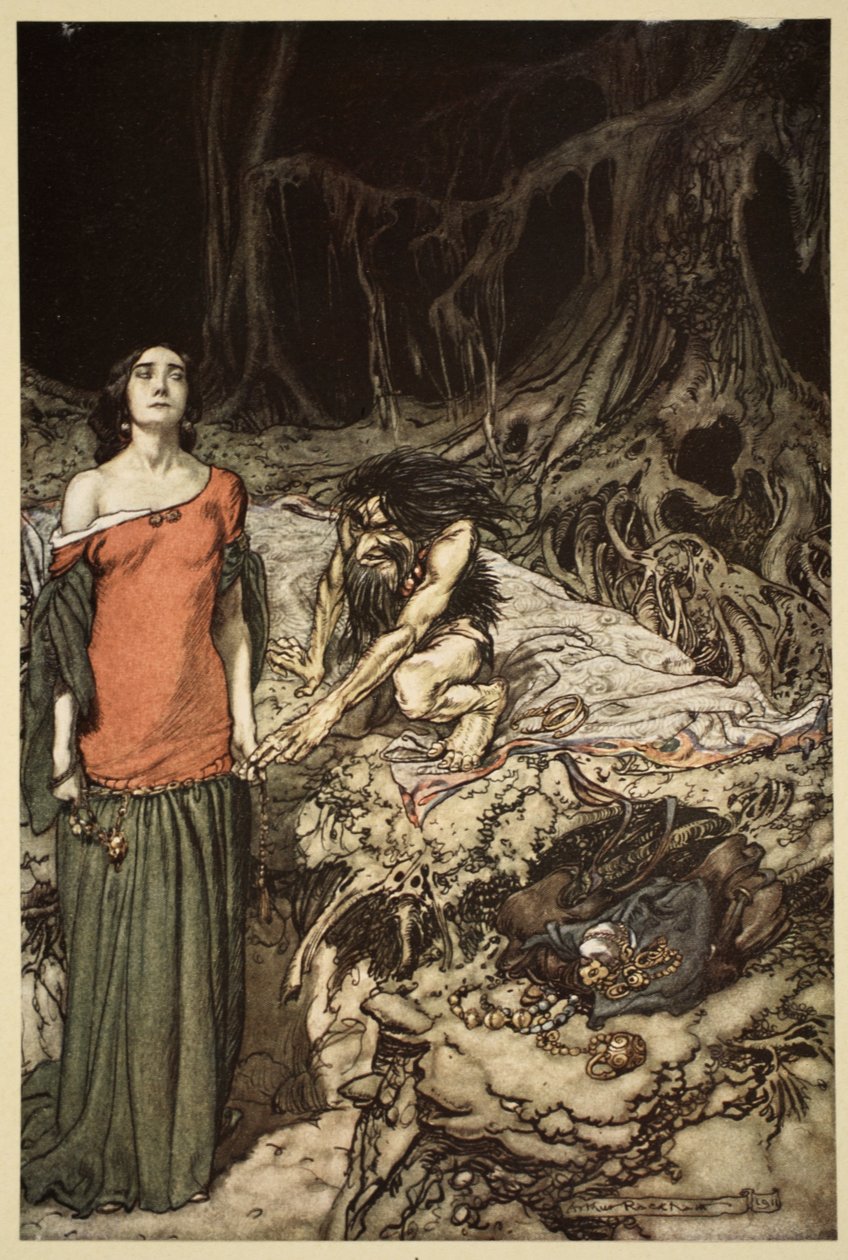 Das Werben um Grimhilde, die Mutter von Hagen, aus 