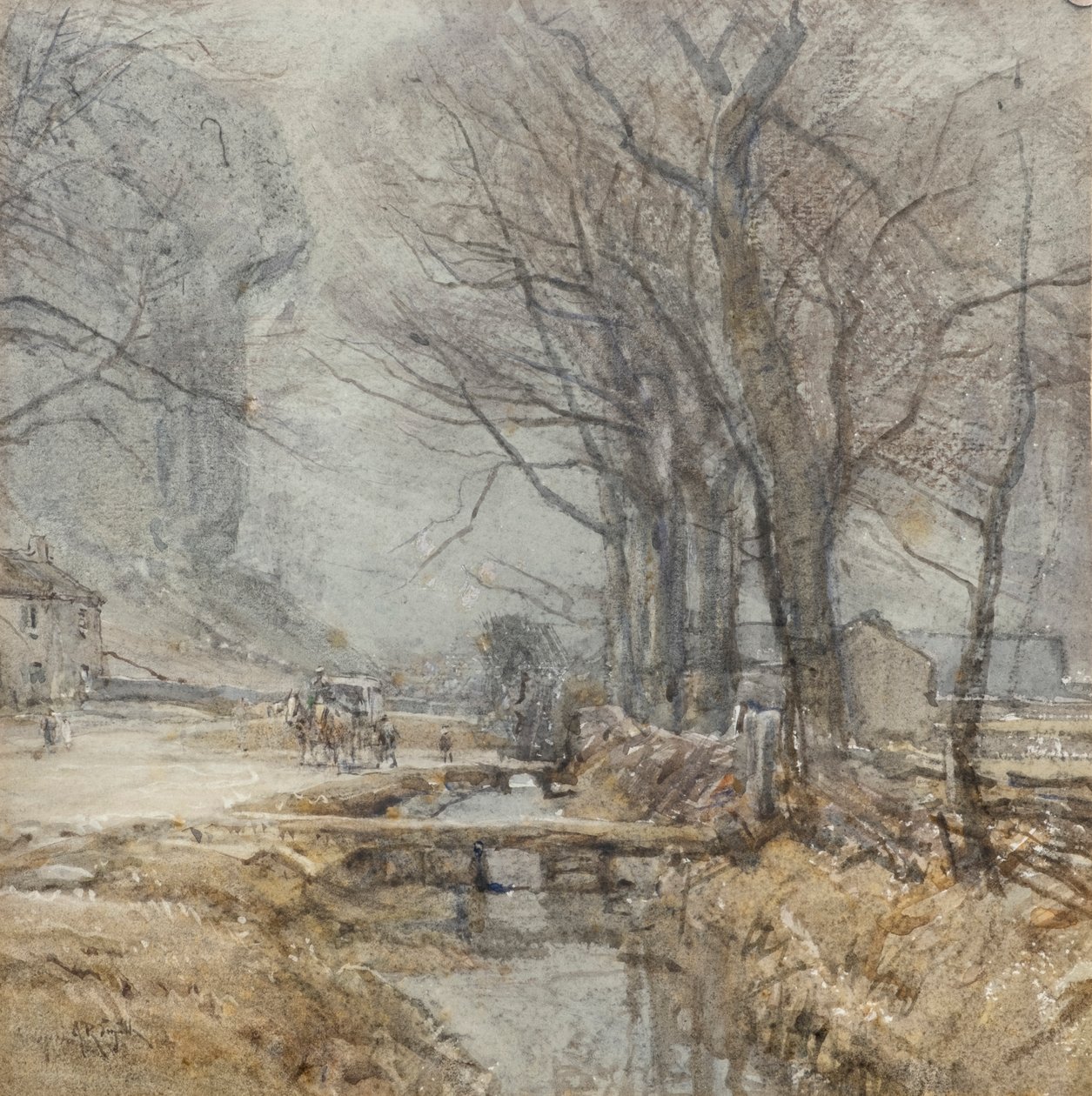 Kilnsey, Yorkshire, ca. 1927 von Arthur Reginald Smith
