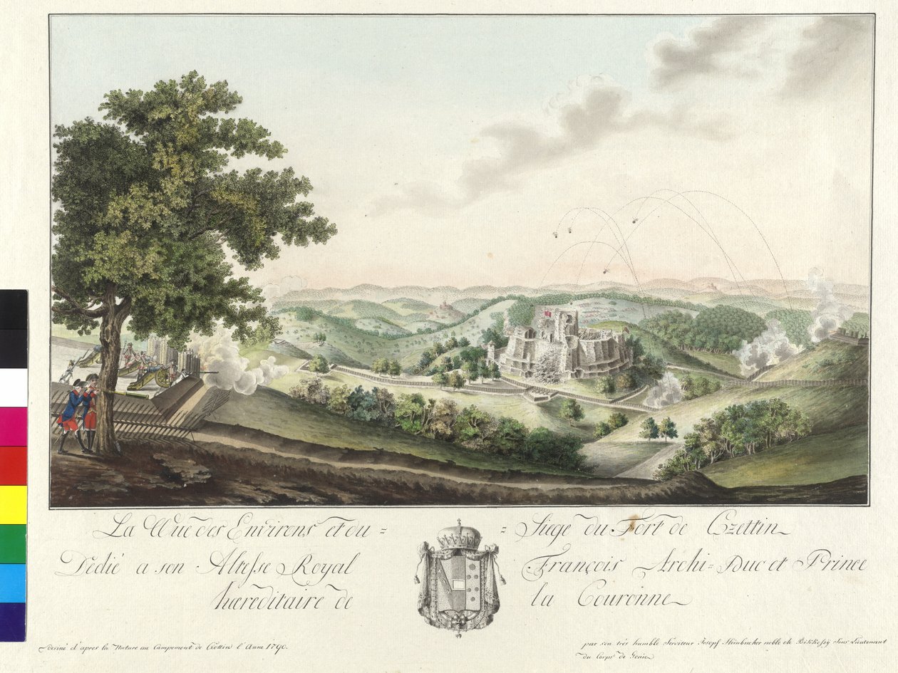 Belagerung der Festung Czettin 1790 von Artist Unknown