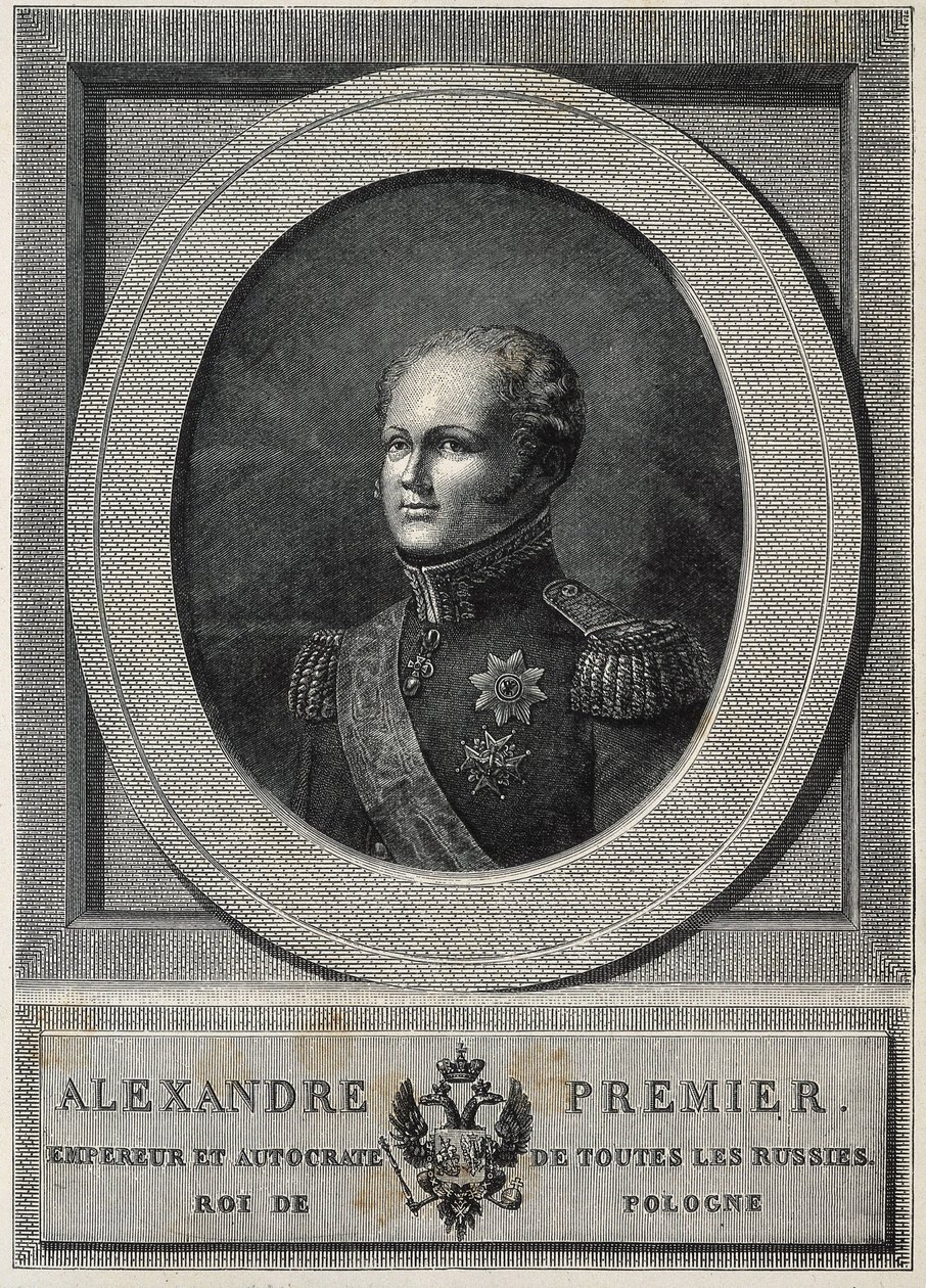 ALEXANDER I. von Russland (1777-1825). Zar von Russland (1801-1825) von Artist Unknown