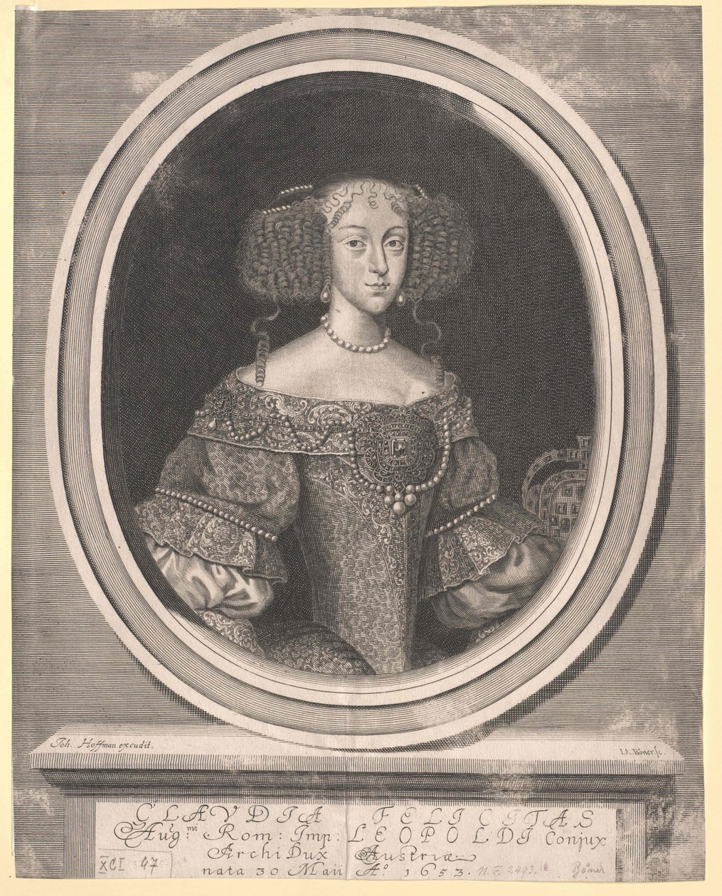Erzherzogin von Österreich Klaudia Felicitas von Artist Unknown